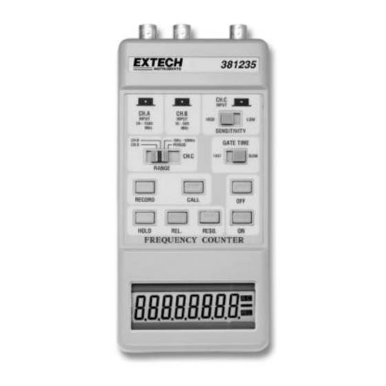 Extech Instruments 381235 User Manual