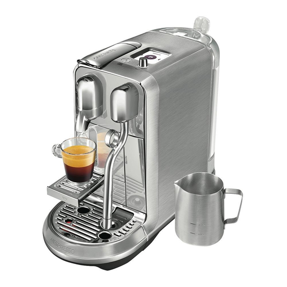 Nespresso CREATISTA PLUS Manual