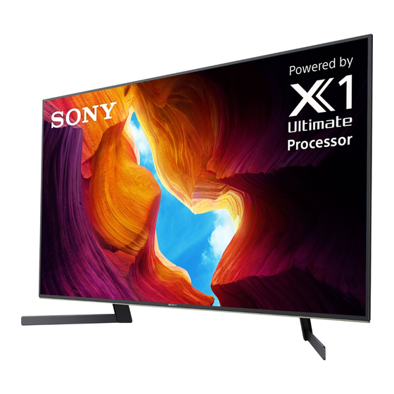 User Manuals: Sony BRAVIA XBR-49X950H LED Smart TV