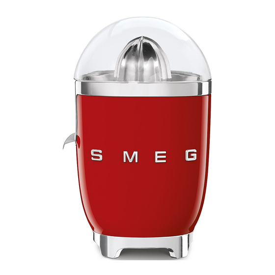 Smeg DOLCE & GABBANA CJF01 Instruction Manual