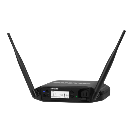 Shure GLXD4+ User Manual
