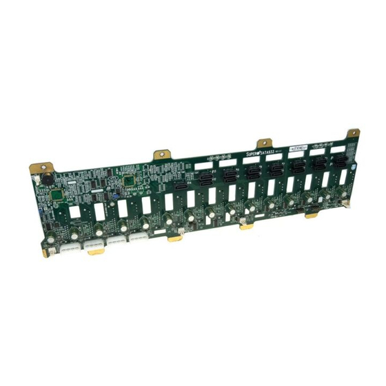 Supero Supero BPN-SATA-933 BACKPLANE Manuals