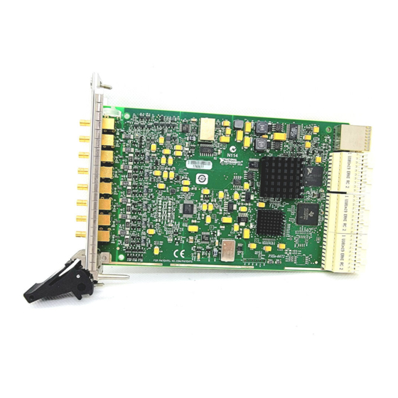National Instruments Network Adapter NI PXIe-6672 User Manual