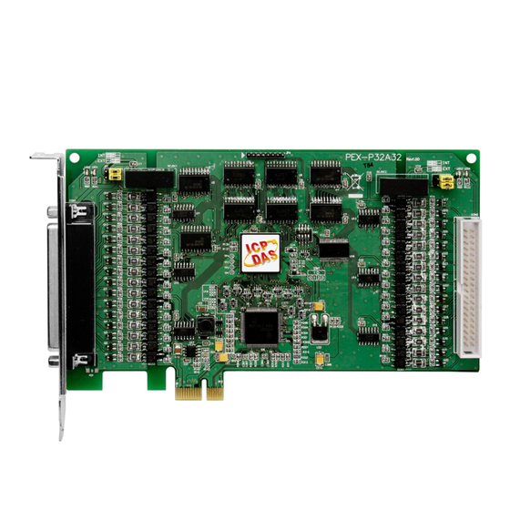 ICP DAS USA PISO-P32A32U-5V Series Quick Start Manual