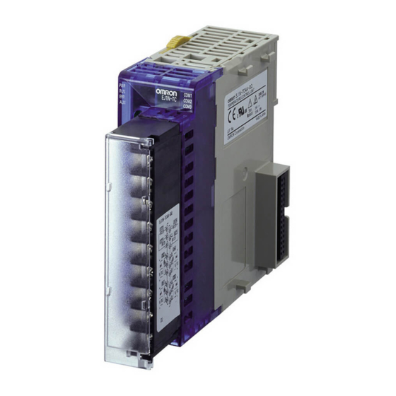 Omron EJ1 Quick Start Manual