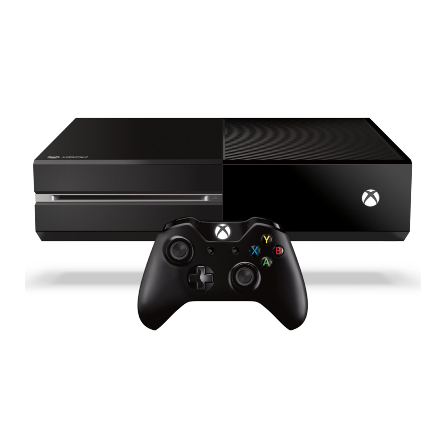 Microsoft Xbox One Product Manual