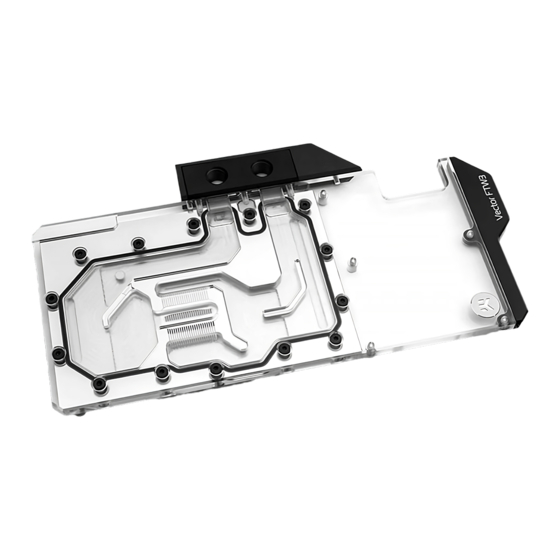 ekwb EK-Vector FTW3 RTX 2080 Ti Installation Manual
