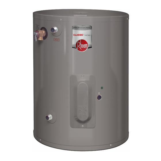 Rheem PROE6 1 RH POU Use & Care Manual