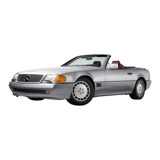 Mercedes-Benz SL 320 Operator's Manual