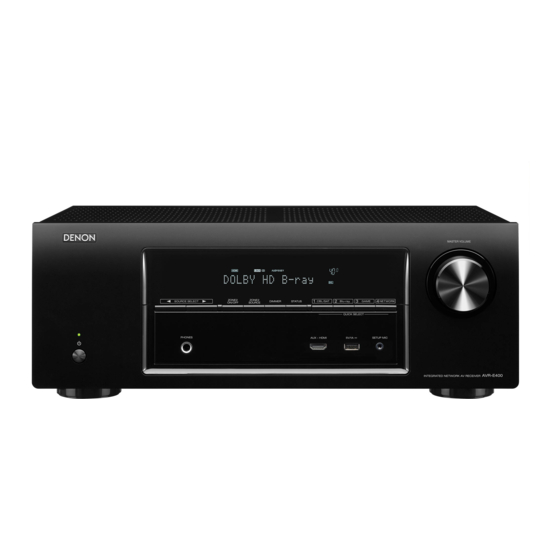 Denon AVR-E400 7.1 Integrated Network AV Surround Receiver with Airplay 