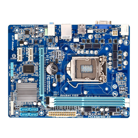 Gigabyte GA-H61M-S1 User Manual