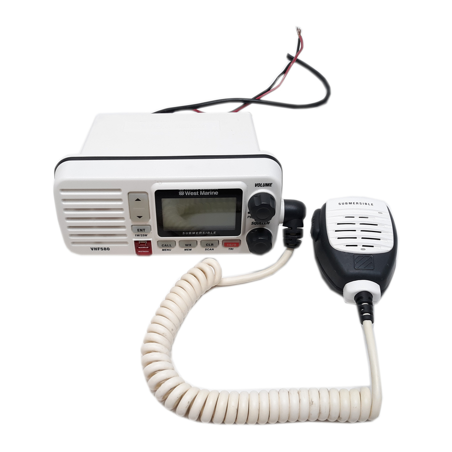 WEST MARINE VHF580 OWNER'S MANUAL Pdf Download ManualsLib