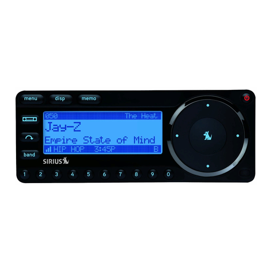 SIRIUS SATELLITE RADIO STARMATE 7 USER MANUAL Pdf Download ManualsLib