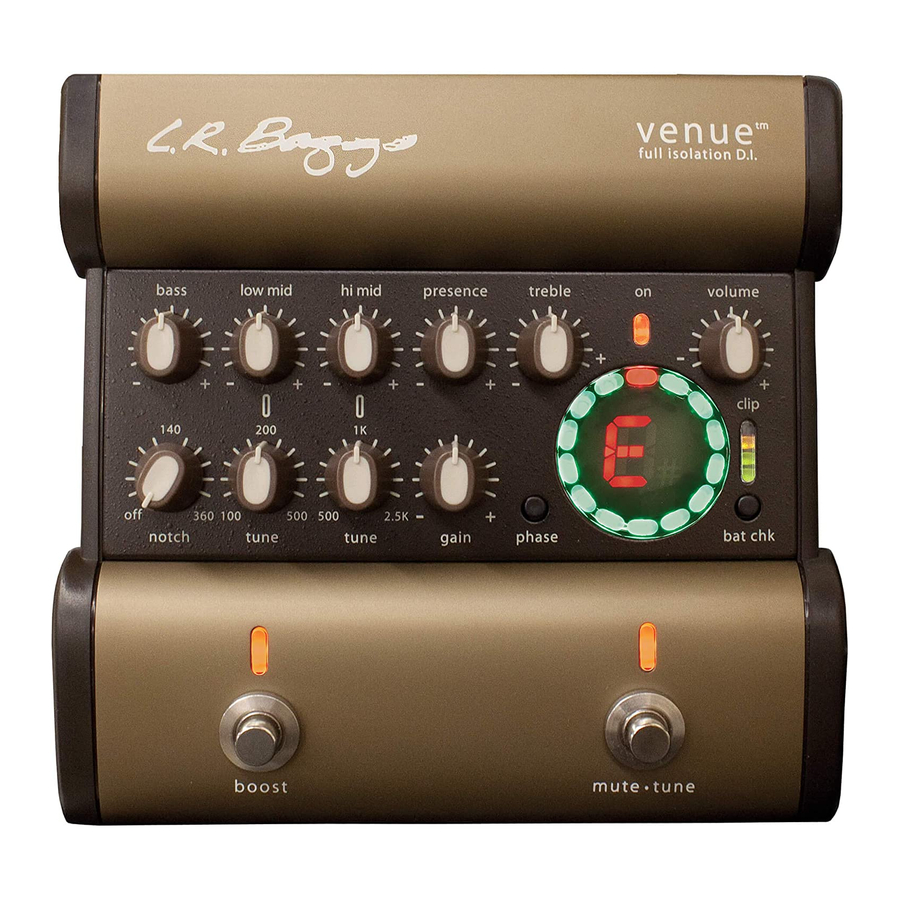 LR Baggs Para DI Acoustic Guitar Preamp 