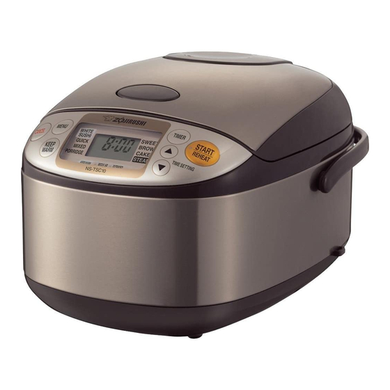 zojirushi rice cooker timer instructions