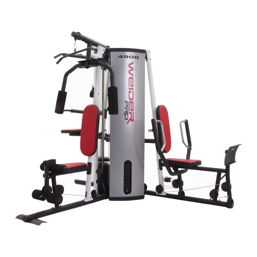 Weider max best sale weight system manual