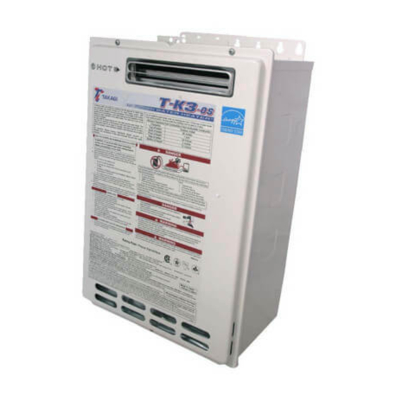 TAKAGI T-K3-SP INSTALLATION MANUAL AND OWNER'S MANUAL Pdf Download |  ManualsLib