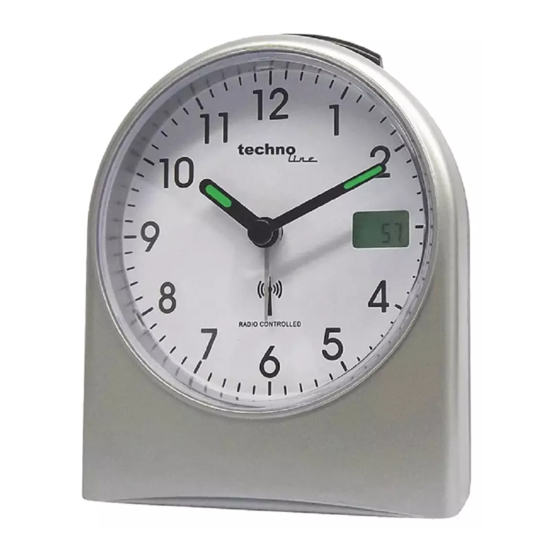 Techno Line WT 755 Alarm Clock Manuals