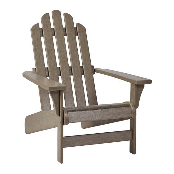 Keter OZARK ADIRONDACK User Manual