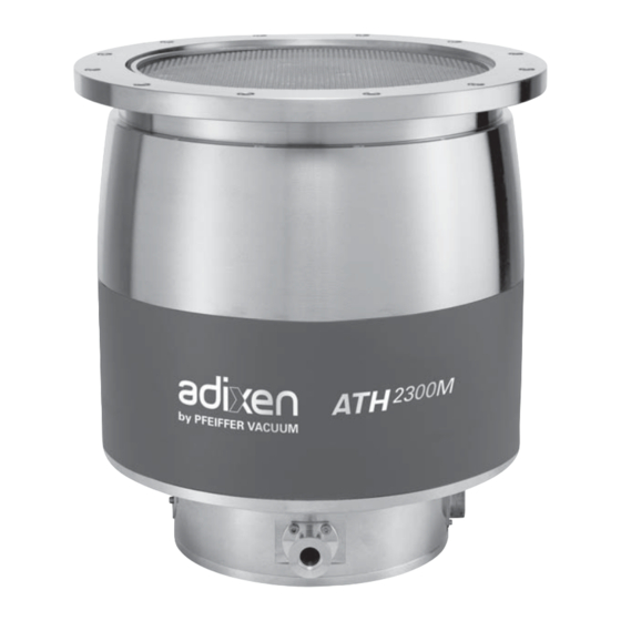 Adixen ATH 2300 M Operating Instructions Manual