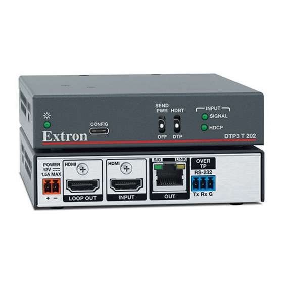 Extron electronics DTP3 T 202 User Manual