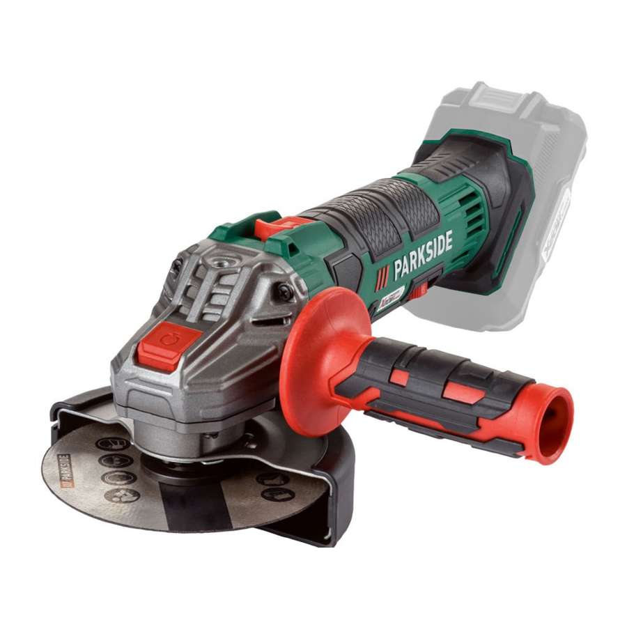 Parkside PWSA 20-Li B3 (310935) - Angle Grinder Manual