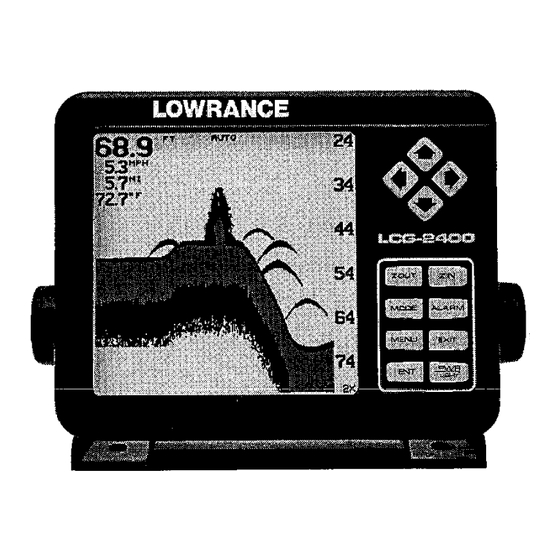 Lowrance LCG-2400 Install And Operation Instructions