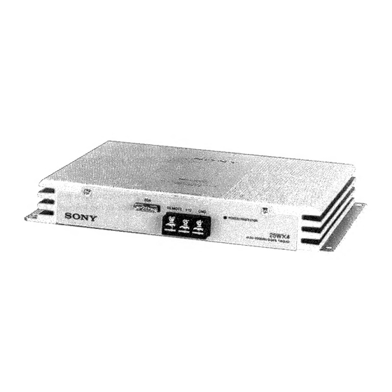 Sony XM-2040 Service Manual