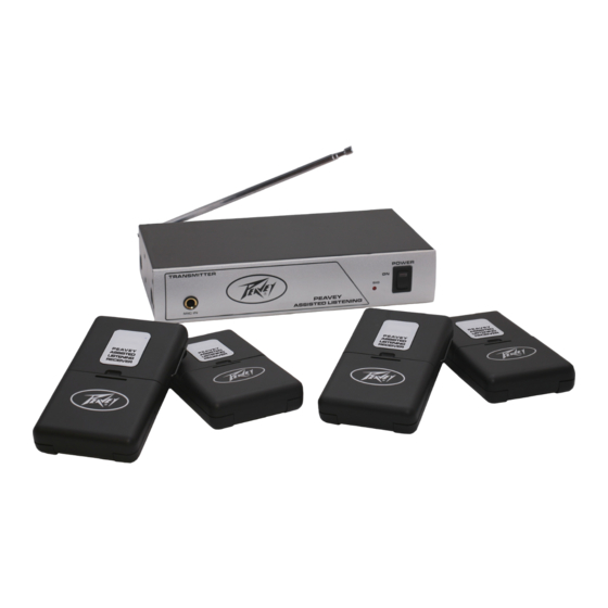 Peavey Assisted Listening System User Manual