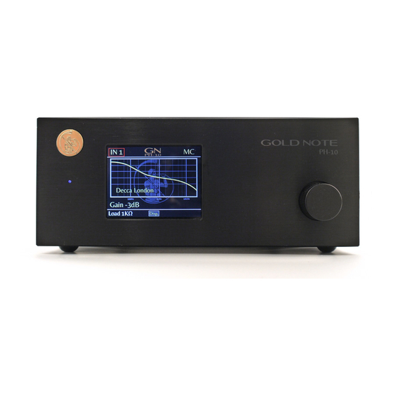 Gold Note PH-10 Owner's Manual