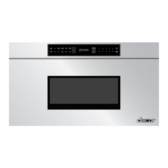 Dacor RNMD30B Installation Instructions Manual