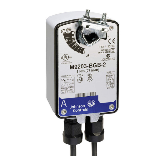 Johnson Controls M9203-B Series Installation Manual