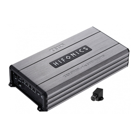 Audio Design Hifonics Zeus Street ZXS900/1 User Manual