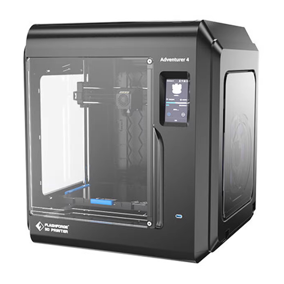 Flashforge Adventurer 4 Quick Start Manual