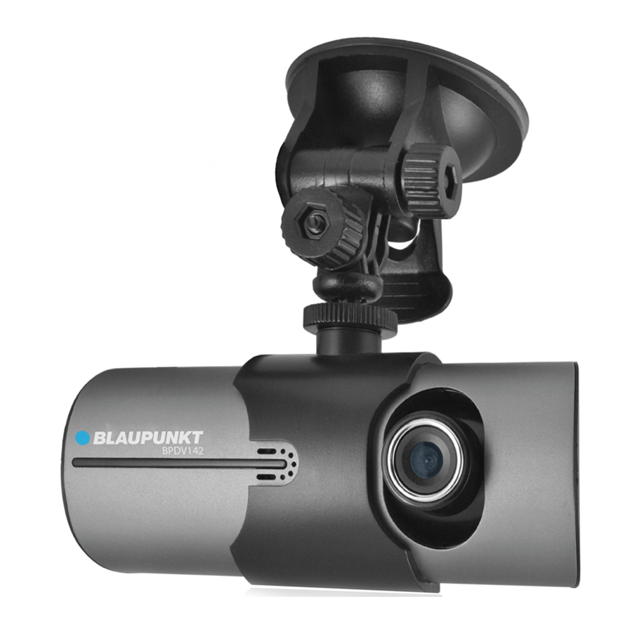 Blaupunkt BPDV142 - Dual Camera HD Dashcam Manual