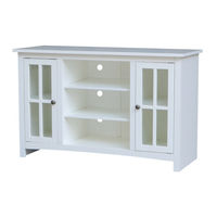 Whitewood Furniture TV-34 Assembly Instructions Manual