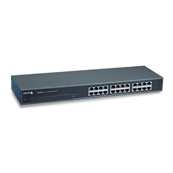 TRENDnet TE100-S16 - 10/100Mbps Ethernet Switch User Manual