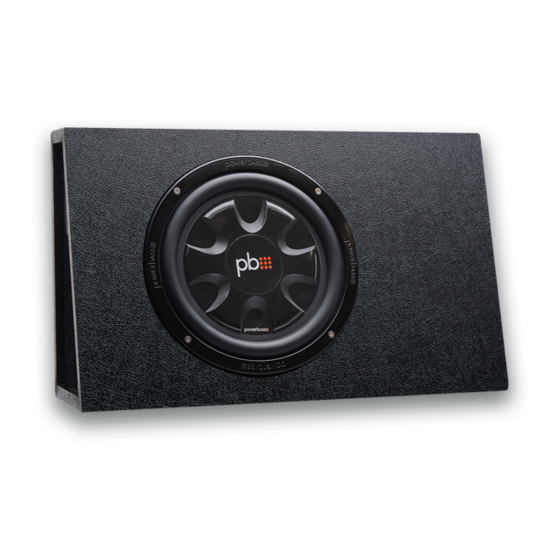 PowerBass PS-WB110T Application & Enclosure Manual
