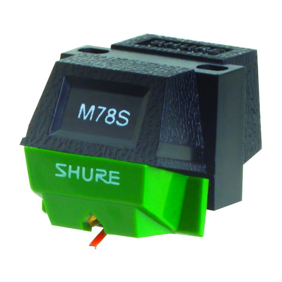 Shure M78S User Manual