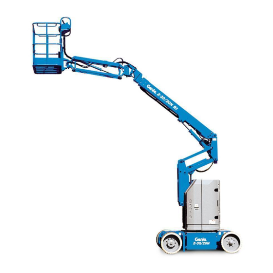 Terex Genie Z-30/20N Operator's Manual