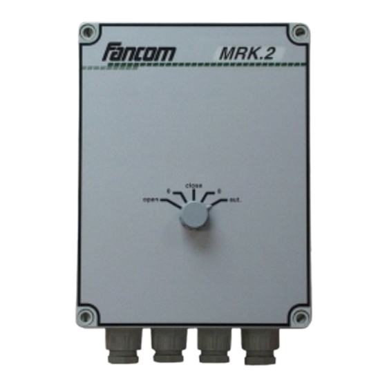 Fancom MRK.2 Manual