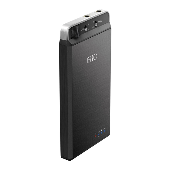 Fiio E18 Maintenance Instruction