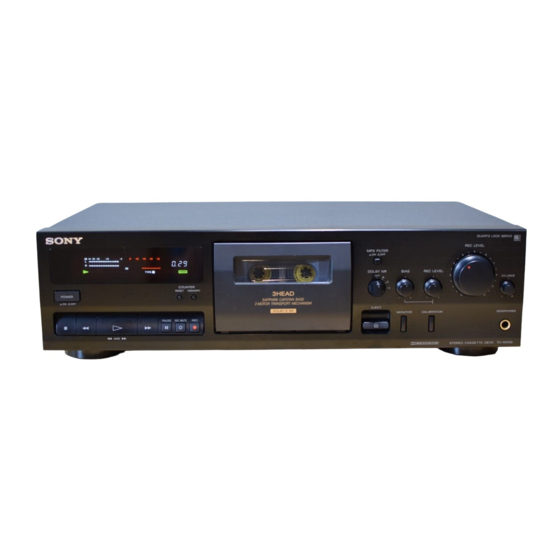 Sony TC-K615S Operating Instructions Manual