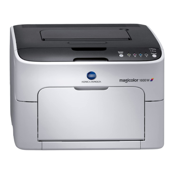 Konica Minolta MagiColor 1600W Service Manual