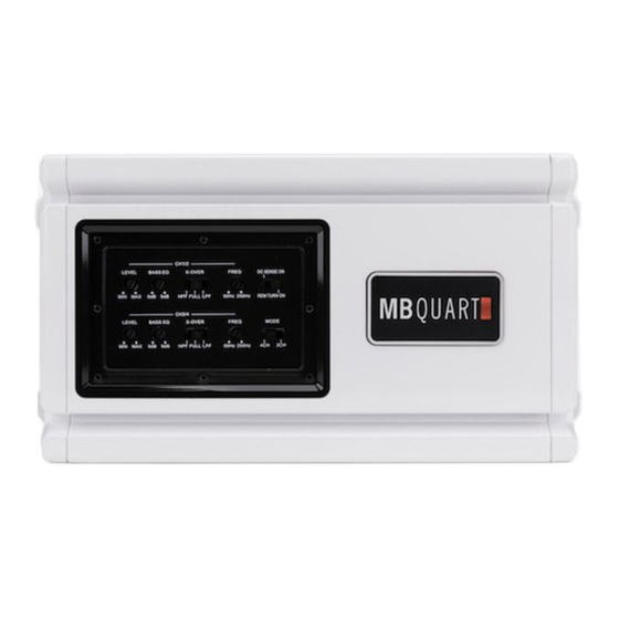 MB QUART NA3-560.4 Quick Start Installation Manual