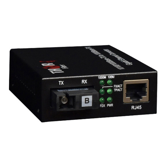 Thor Broadcast F-GET-TRS-AB Quick Setup Manual