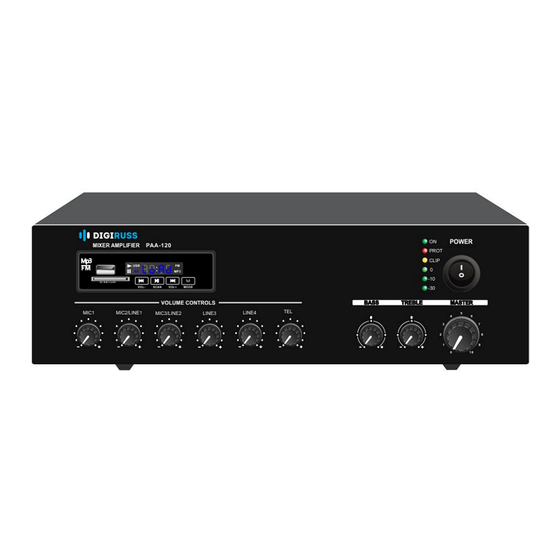 DIGIRUSS PAA-30 Installation And Operation Manual