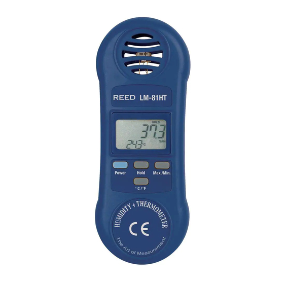 Reed Instruments LM-81HT Manuals