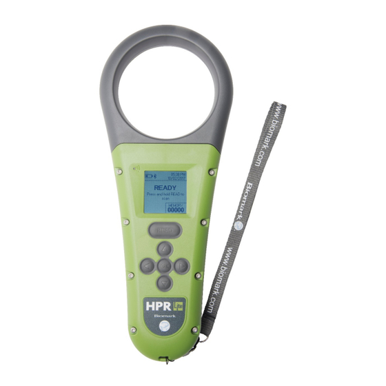 Biomark HPR LITE READER User Manual