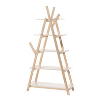 VIPACK KIDDY BOOKCASE WHITE Assembly Instructions Manual